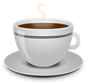 Free Stock Photo: Illustration of a hot cup of coffee