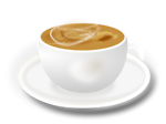 Free Stock Photo: Illustration of a hot cup of coffee