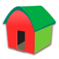 Free Stock Photo: Illustration of a red home
