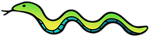Free Stock Photo: Illustration of a green snake