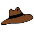 Free Stock Photo: Illustration of a brown hat
