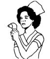 Free Stock Photo: Illustration of a nurse