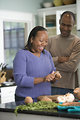 Free Stock Photo: An African-American couple preparing a healthy meal