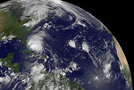 Free Stock Photo: Satellite view of a hurricane