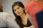 Free Stock Photo: A woman in a business meeting