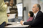 Free Stock Photo: Men and women at a town hall meeting