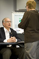 Free Stock Photo: Men and women at a town hall meeting