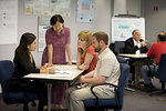 Free Stock Photo: Men and women at a town hall meeting
