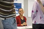 Free Stock Photo: Men and women at a town hall meeting