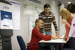 Free Stock Photo: Men and women at a town hall meeting
