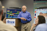 Free Stock Photo: Men and women at a town hall meeting