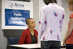 Free Stock Photo: Men and women at a town hall meeting