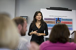 Free Stock Photo: Men and women at a town hall meeting