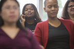 Free Stock Photo: Men and women at a town hall meeting