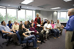 Free Stock Photo: Men and women at a town hall meeting