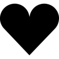 Free Stock Photo: Illustration of a black heart