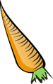 Free Stock Photo: Illustration of an orange carrot