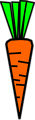 Free Stock Photo: Illustration of an orange carrot
