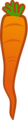 Free Stock Photo: Illustration of an orange carrot