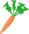 Free Stock Photo: Illustration of an orange carrot