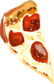 Free Stock Photo: Illustration of a slice of pizza with toppings