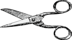 Free Stock Photo: Illustration of a pair of scissors