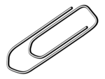 Free Stock Photo: Illustration of a paper clip