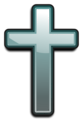 Free Stock Photo: Illustration of a blue cross