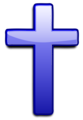 Free Stock Photo: Illustration of a blue cross