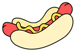 Free Stock Photo: Illustration of a hotdog