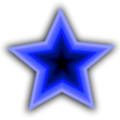 Free Stock Photo: Illustration of a blue star