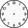 Free Stock Photo: Illustration of a clock