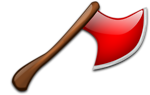 Free Stock Photo: Illustration of a red axe