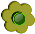 Free Stock Photo: Illustration of a green flower