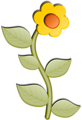 Free Stock Photo: Illustration of a yellow flower