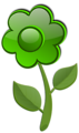 Free Stock Photo: Illustration of a green flower