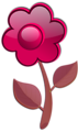 Free Stock Photo: Illustration of a purple flower