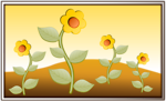 Free Stock Photo: Illustration of yellow flowers