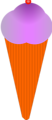 Free Stock Photo: Illustration of an ice cream cone