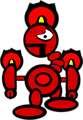 Free Stock Photo: Illustration of a red cartoon robot