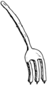 Free Stock Photo: Illustration of a dinner fork