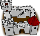 Free Stock Photo: Illustration of a medieval castle