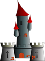 Free Stock Photo: Illustration of a medieval castle