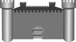 Free Stock Photo: Illustration of a medieval castle