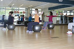 Free Stock Photo: A group of women doing aerobics