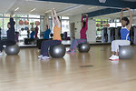 Free Stock Photo: A group of women doing aerobics
