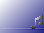 Free Stock Photo: Music note on blue background