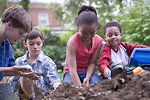 Free Stock Photo: A group of young children playing outside
