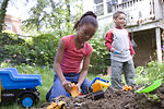 Free Stock Photo: A group of young children playing outside
