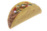 Free Stock Photo: A taco isolated on a white background